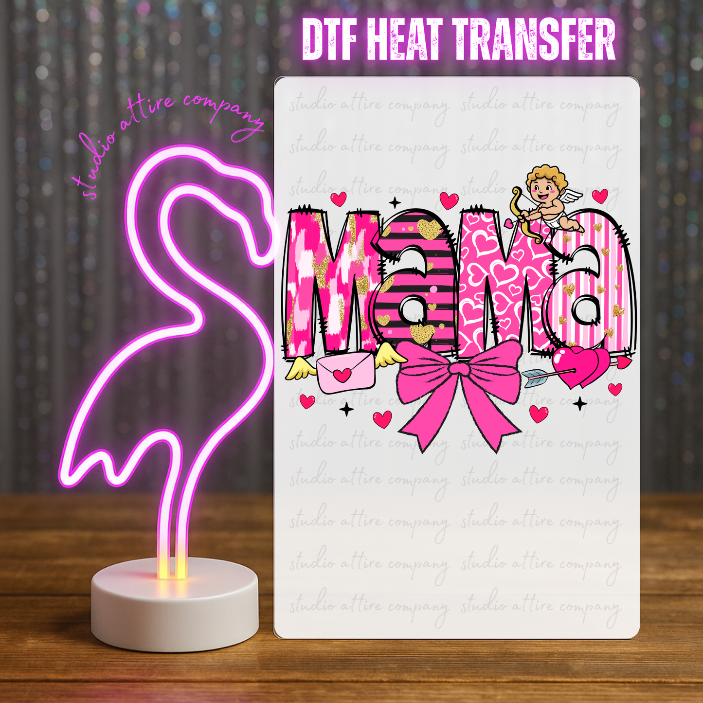 Mama, valentine, Heat transfer, Press and peel, Full color, Instant press, MTO