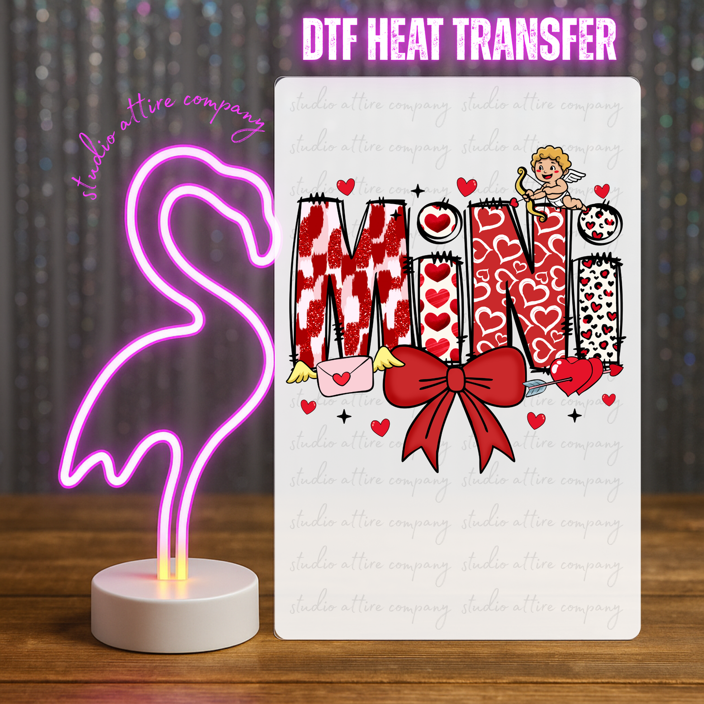 Mini, Valentine, Heat transfer, Press and peel, Full color, Instant press, MTO