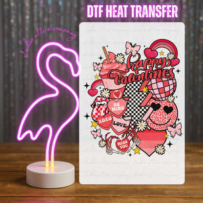 Happy Valentine, Valentine, Heat transfer, Press and peel, Full color, Instant press, MTO