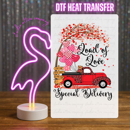 Load of love, Valentine, Heat transfer, Press and peel, Full color, Instant press, MTO
