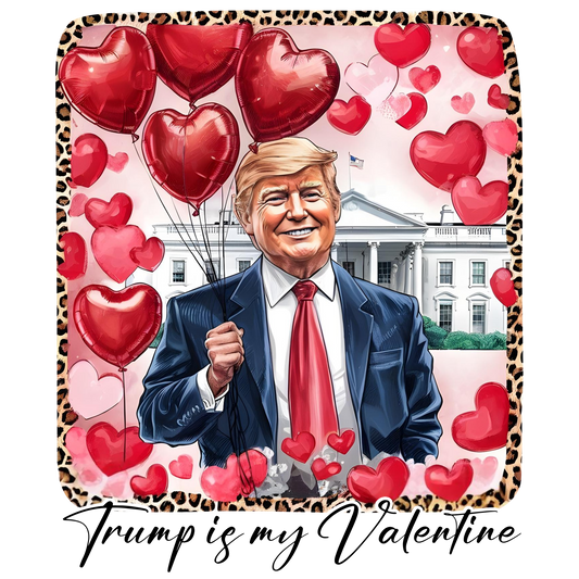 Trump, San Valentín, transferencia de calor, prensa y despega, sin camiseta, hecho a pedido