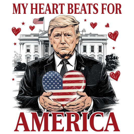 Trump, San Valentín, transferencia de calor, prensa y despega, sin camiseta, hecho a pedido