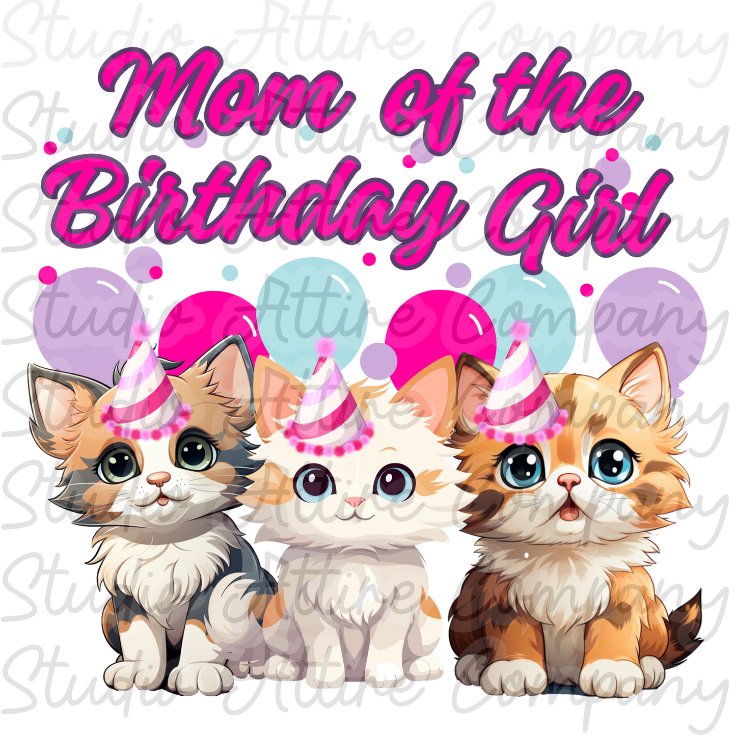 Birthday Girl - Kittens Ages 1 through 10 - Digital Download
