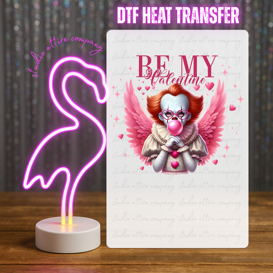 Clown, Valentine, Heat transfer, Press and peel, Full color, Instant press, MTO
