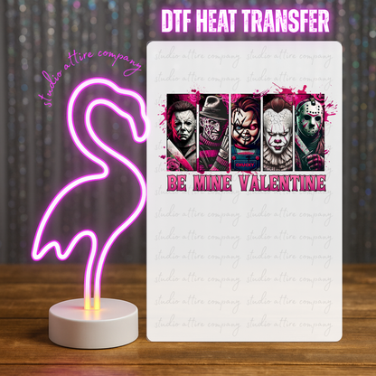 Be mine, Horror, Valentine, Heat transfer, Press and peel, Full color, Instant press, MTO, 1643