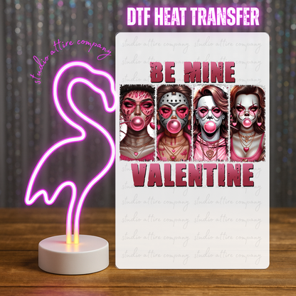 Be mine girls, Horror, Valentine, Heat transfer, Press and peel, Full color, Instant press, MTO, 1644
