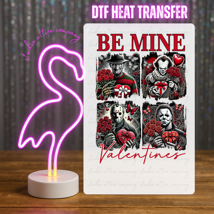 Be mine, Horror, Valentine, Heat transfer, Press and peel, Full color, Instant press, MTO, 1646