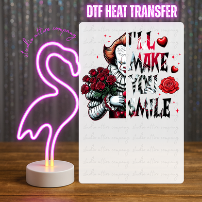 IT, Horror, Valentine, Heat transfer, Press and peel, Full color, Instant press, MTO, 1656