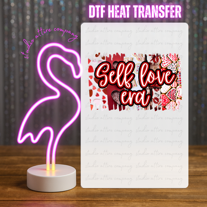 Self love era, Valentine, Heat transfer, Press and peel, Full color, Instant press, MTO, 1661