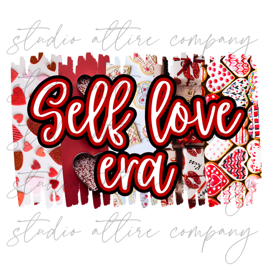 Self love, Valentines, heat transfer, press and peel, no shirt, made to order