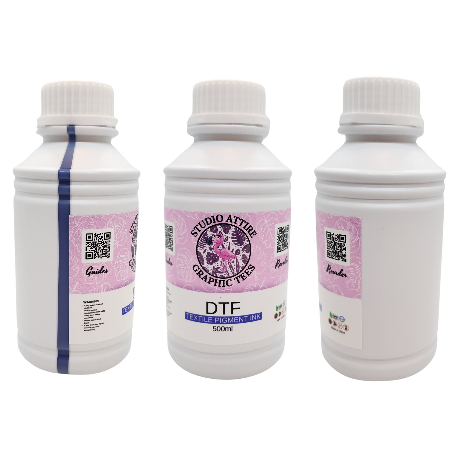 Tinta pigmentada textil, directa a película