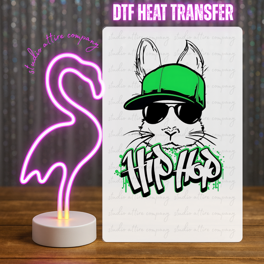 Hip hop, DTF Heat Transfer, Press and peel, Full color, Instant press, MTO