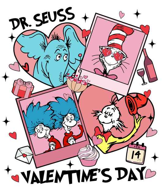Character, Valentine, heat transfer, press and peel, no shirt, made to order