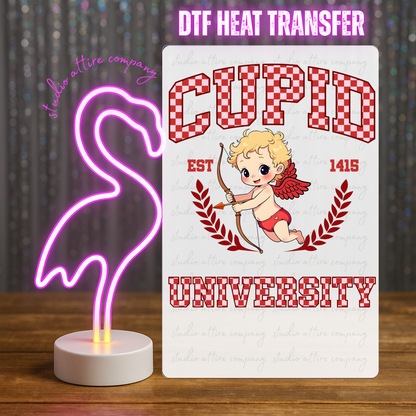 Cupid university, Heat transfer, Press and peel, Full color, Instant press, MTO, 1725