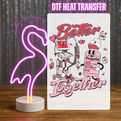 Better Together, Heat transfer, Press and peel, Full color, Instant press, MTO, 1726