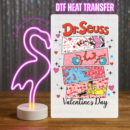 Dr seuss, Valentine, Heat transfer, Press and peel, Full color, Instant press, MTO, 1739