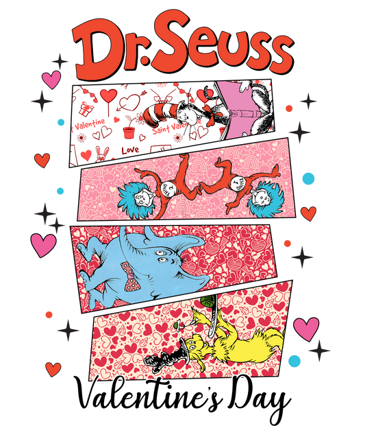 Character, valentine, heat transfer, press and peel, no shirt, made to order