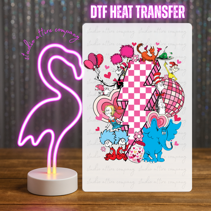 Dr seuss, Valentine, Heat transfer, Press and peel, Full color, Instant press, MTO, 1740