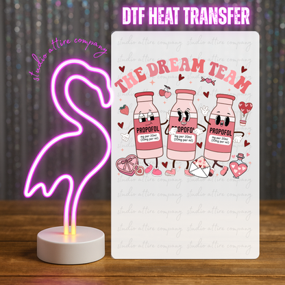 The dream team, Heat transfer, Press and peel, Full color, Instant press, MTO, 1759