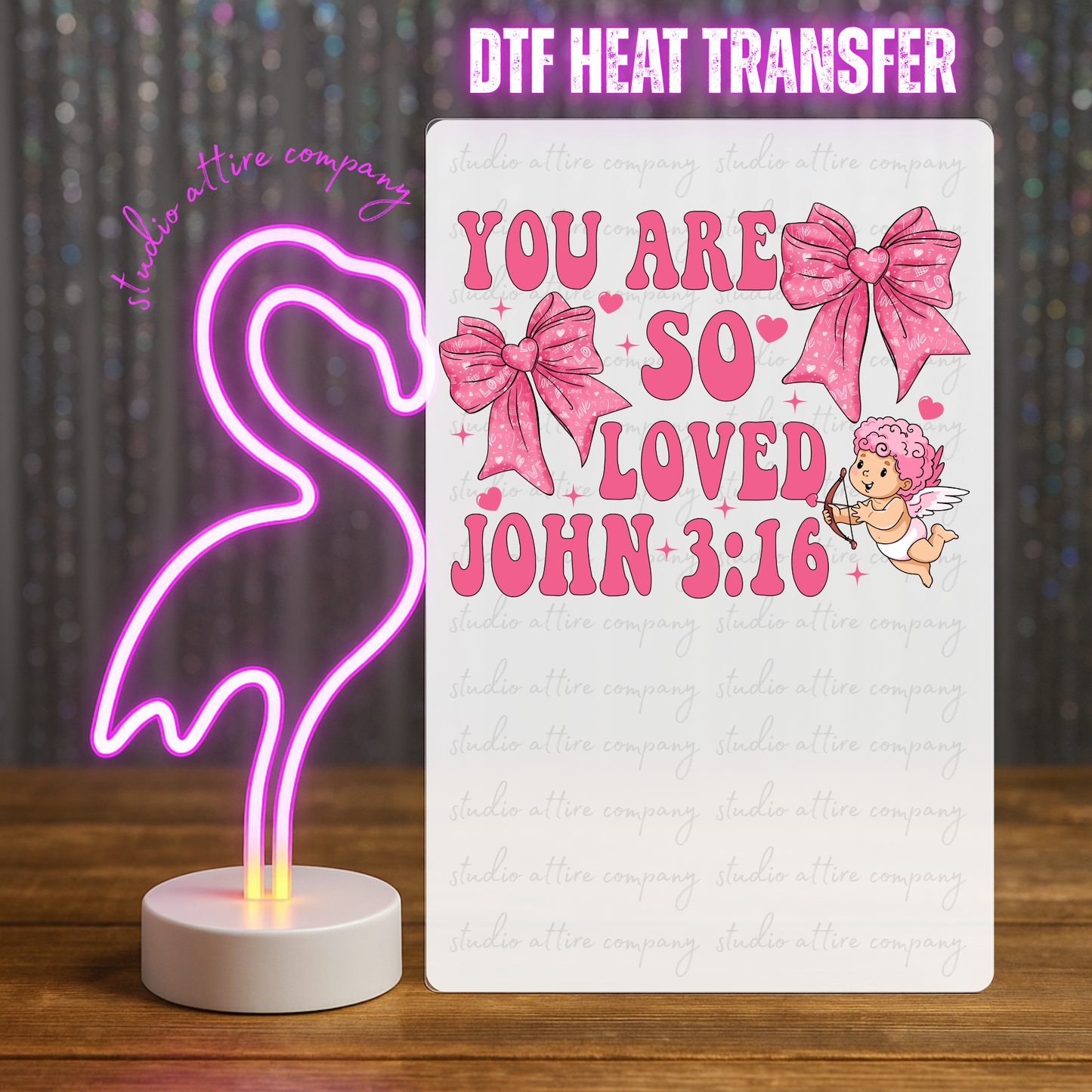 You are so loved, Heat transfer, Press and peel, Full color, Instant press, MTO, 1764