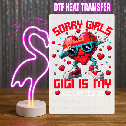 Sorry girls, Heat transfer, Press and peel, Full color, Instant press, MTO, 1767