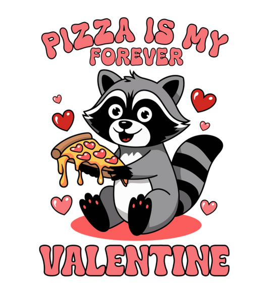 Pizza, valentine, heat transfer, press and peel, no shirt, made to order