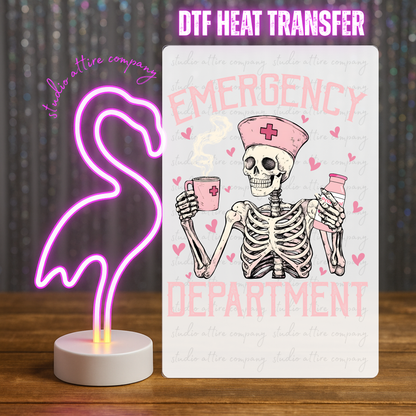 Emergency Department, Heat transfer, Press and peel, Full color, Instant press, MTO, 1779