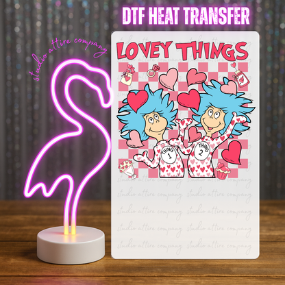 Lovey things, Heat transfer, Press and peel, Full color, Instant press, MTO, 1780