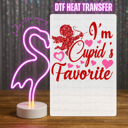 I'm cupids favorite, Valentine, Heat transfer, Press and peel, Full color, Instant press, MTO, 1850