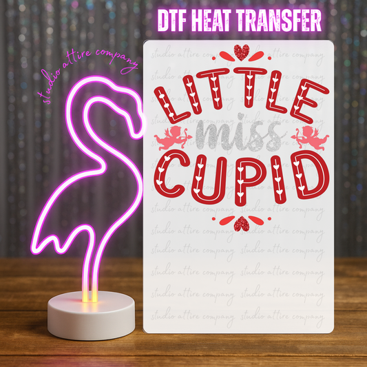 Little miss cupid, Valentine, Heat transfer, Press and peel, Full color, Instant press, MTO, 1852
