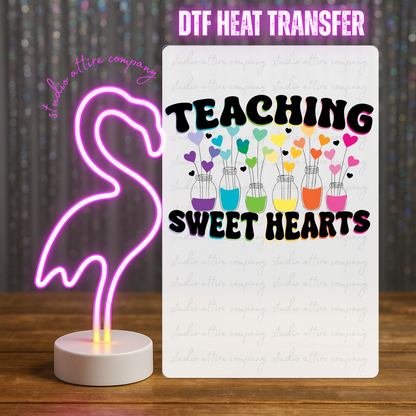 Teaching sweethearts, Valentine, Heat transfer, Press and peel, Full color, Instant press, MTO, 1853