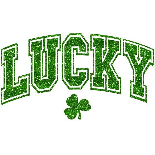 Lucky, St. Patty, heat transfer, press and peel, no shirt, made to order