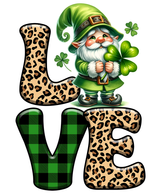 Gnome, St. Patty, heat transfer, press and peel, no shirt, made to order