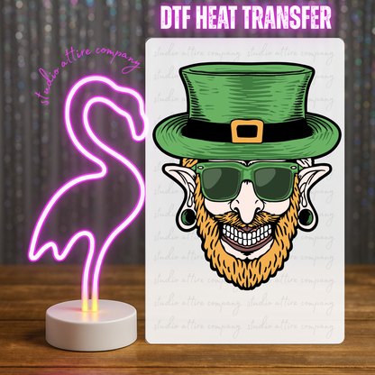 Leprechaun man, St. Patty Day, DTF Heat Transfer, Press and peel, Full color, Instant press, MTO