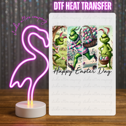 Happy Easter Day, Easter, DTF Heat Transfer, Press and peel, Full color, Instant press, MTO