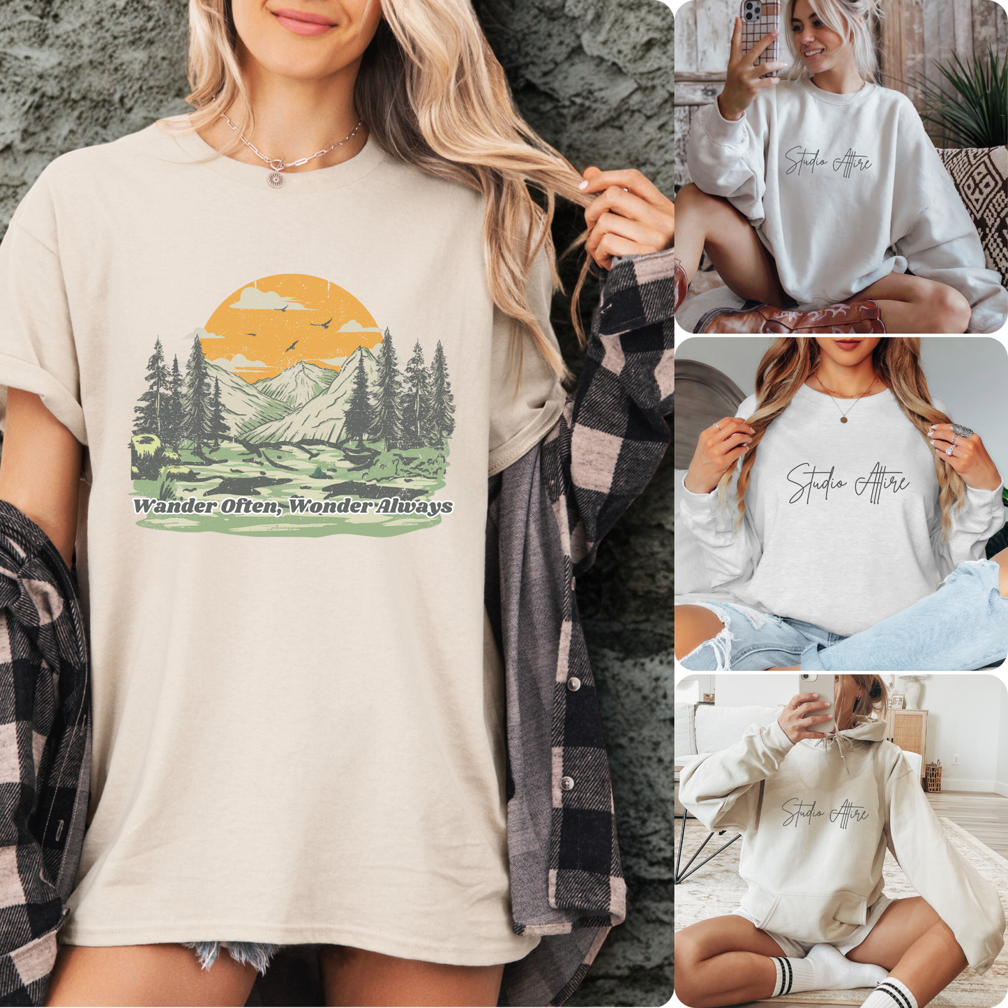 Wonder often wonder always, Graphic Apparel - 195