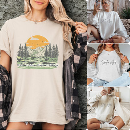 Wonder often wonder always, Graphic Apparel - 195