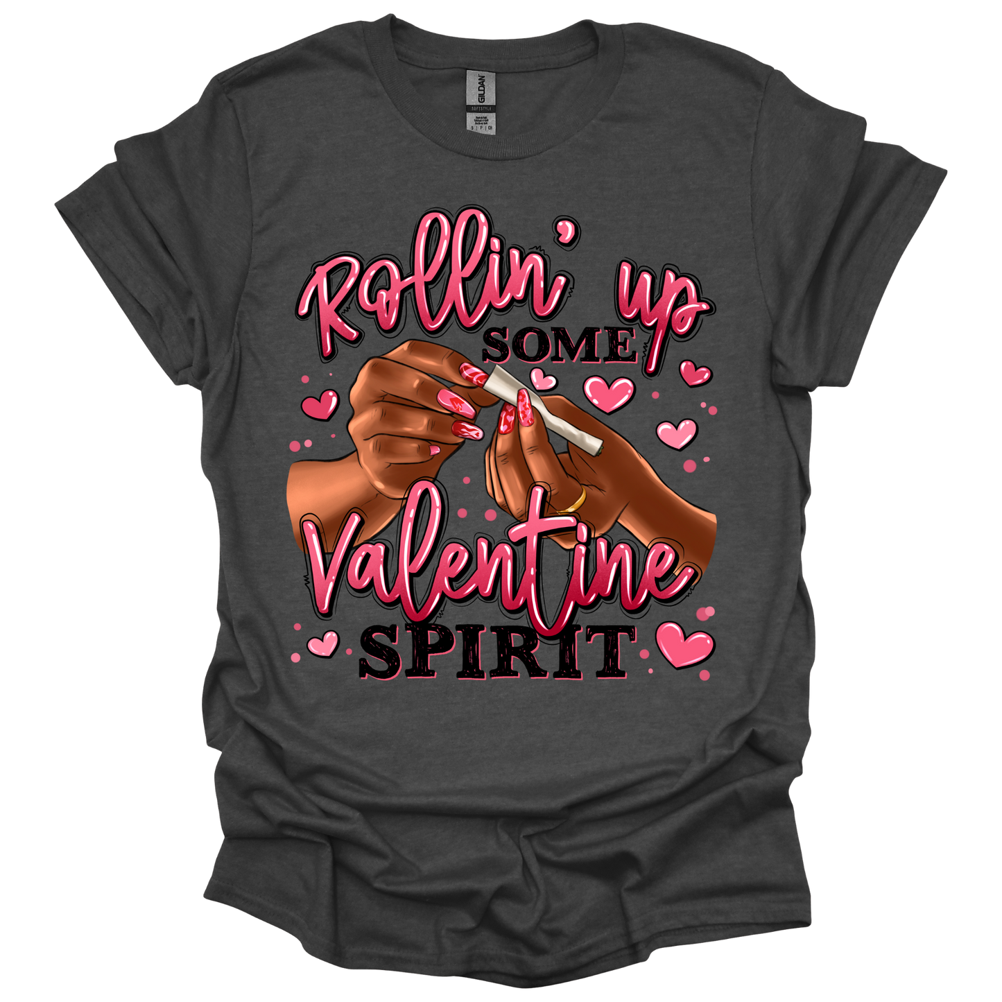 San Valentín, camiseta, manga corta, estilo suave