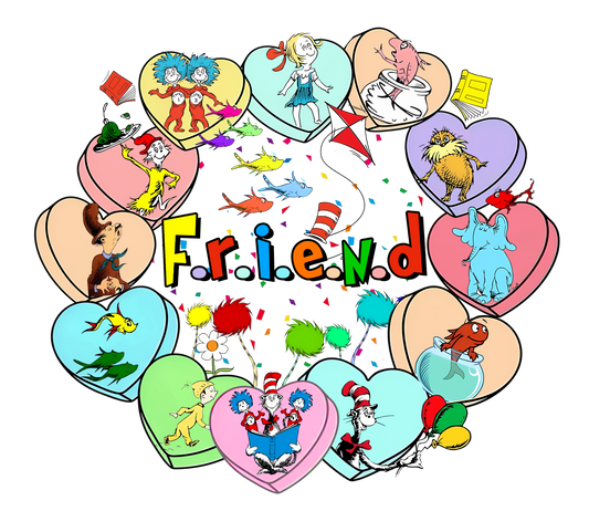Friend, Character, heat transfer, press and peel, no shirt, made to order