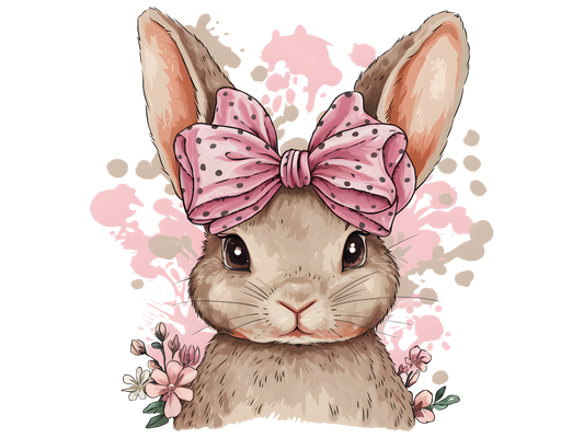 Bunny, Easter, heat transfer, press and peel, no shirt, made to order
