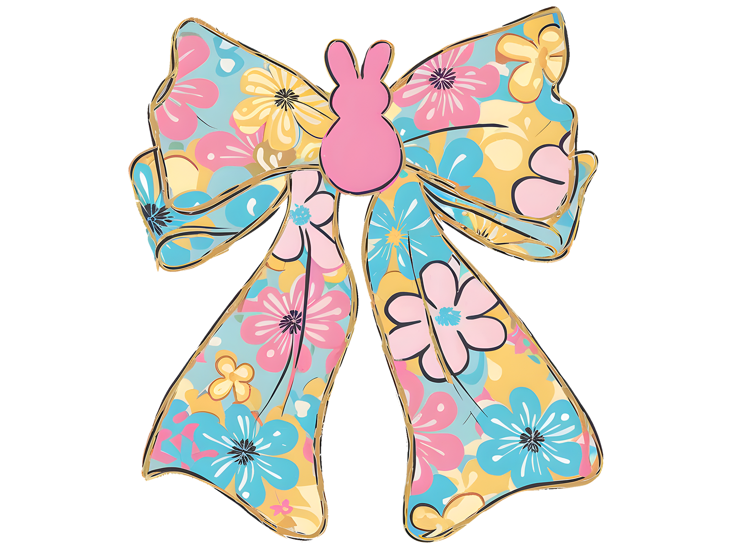 Bow, Easter, heat transfer, press and peel, no shirt, made to order