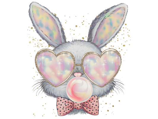 Bunny, Easter, heat transfer, press and peel, no shirt, made to order