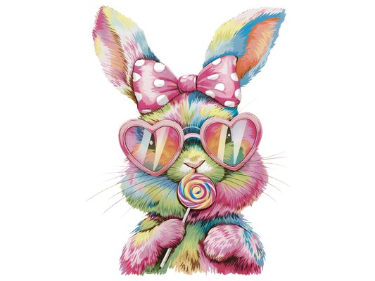 Bunny, Easter, heat transfer, press and peel, no shirt, made to order