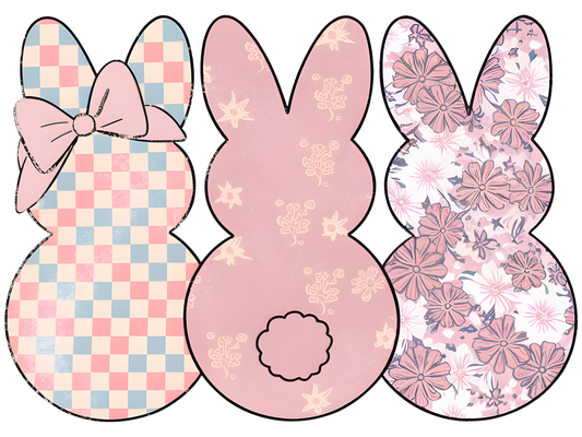 Bunny, Easter, heat transfer, press and peel, no shirt, made to order