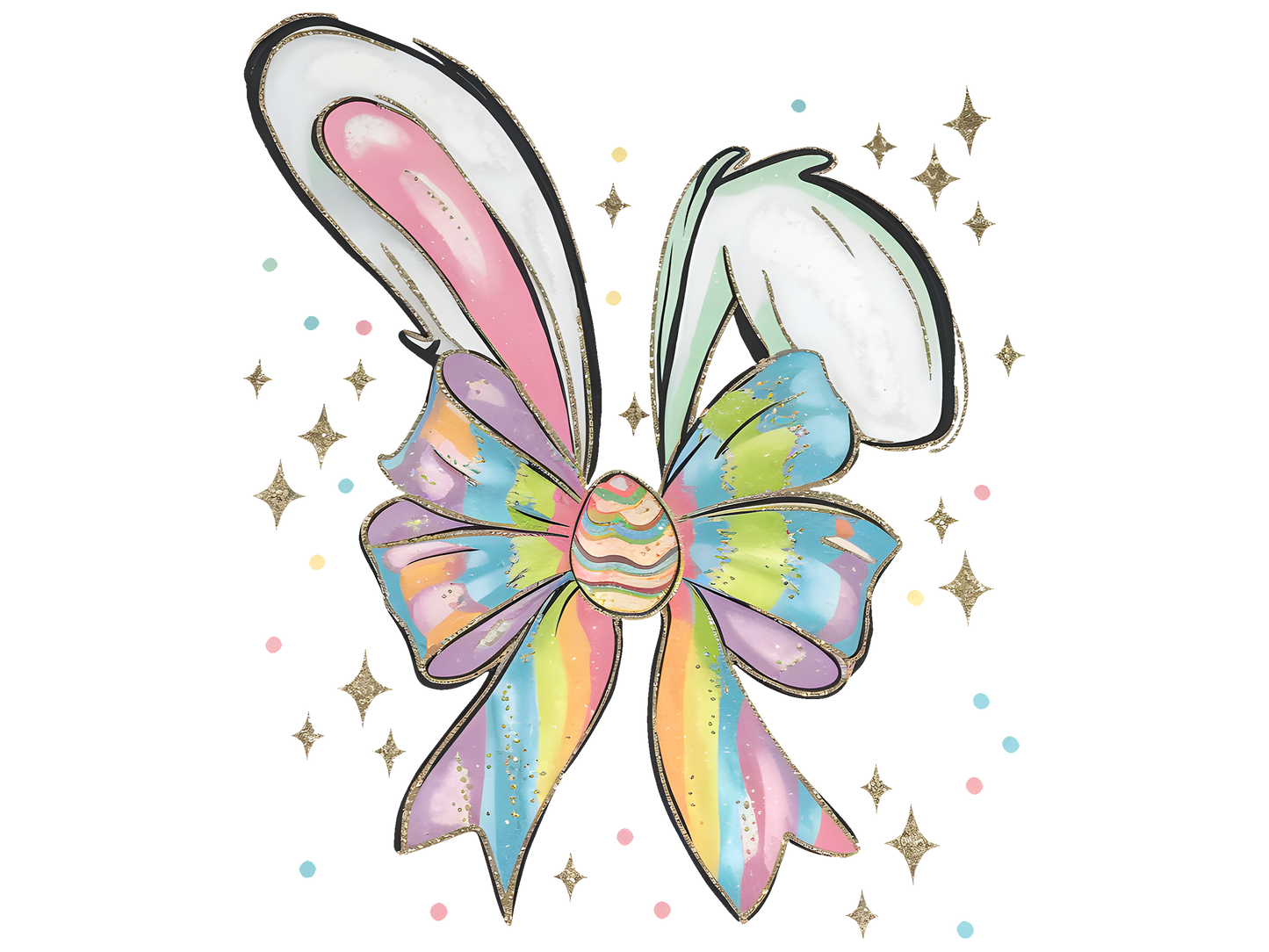 Bunny, Easter, heat transfer, press and peel, no shirt, made to order