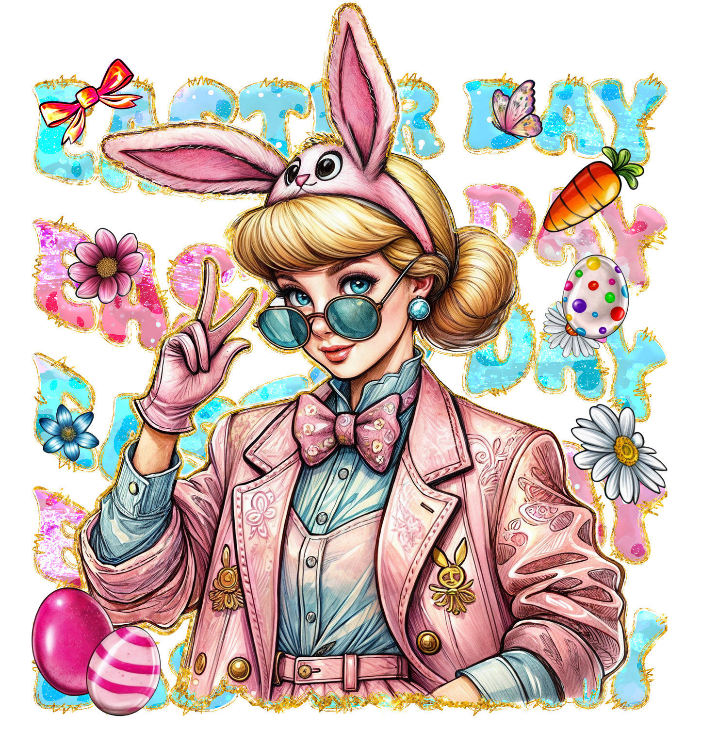 Easter, heat transfer, press and peel, no shirt, made to order