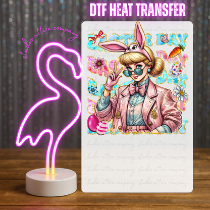 Character girl, Easter, DTF Heat Transfer, Press and peel, Full color, Instant press, MTO