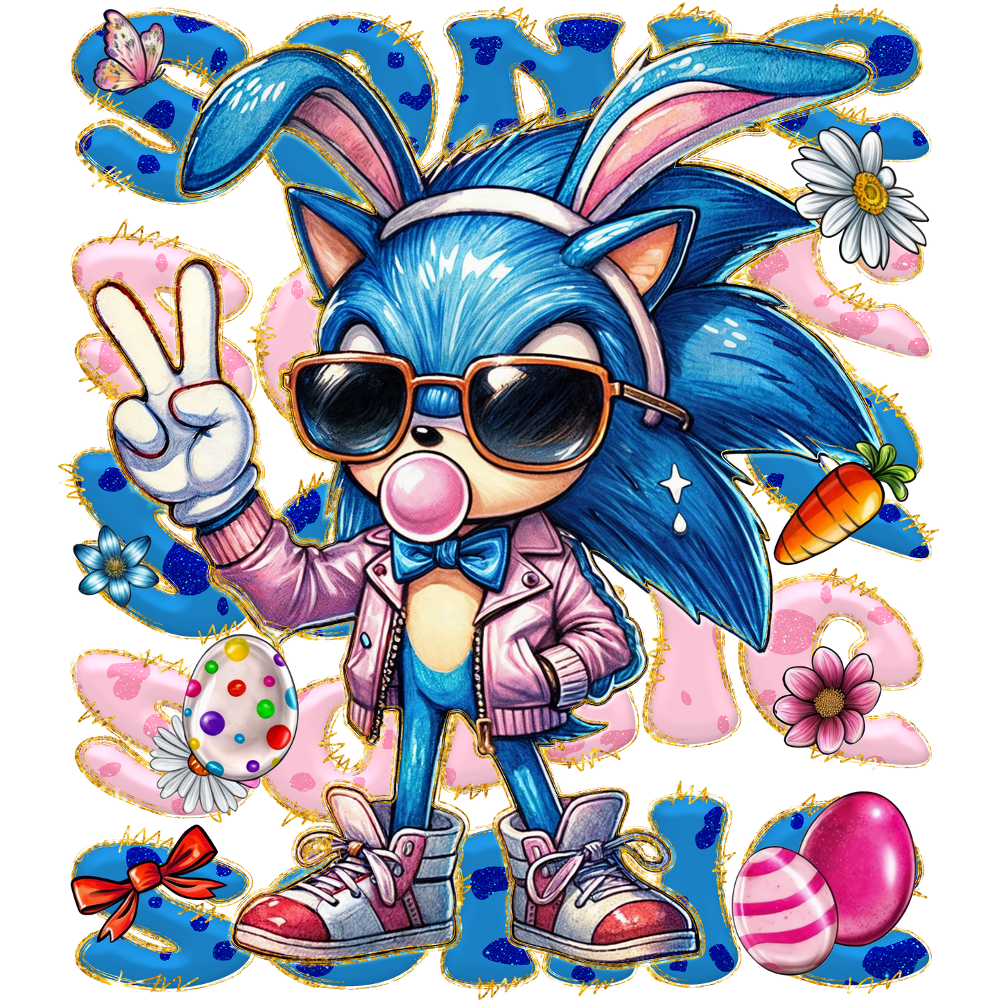 Easter, Character, heat transfer, press and peel, no shirt, made to order