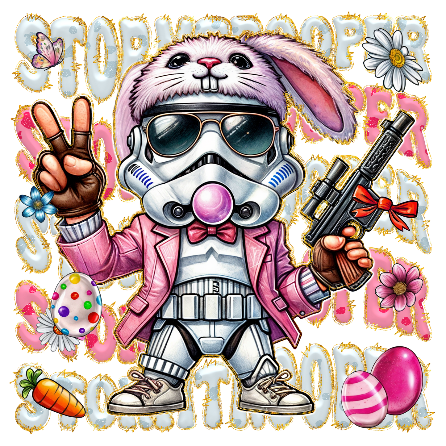 Easter, Character, heat transfer, press and peel, no shirt, made to order