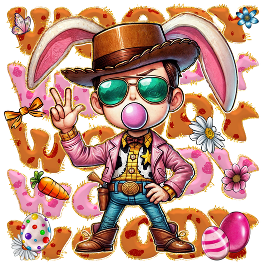Easter, Character, heat transfer, press and peel, no shirt, made to order